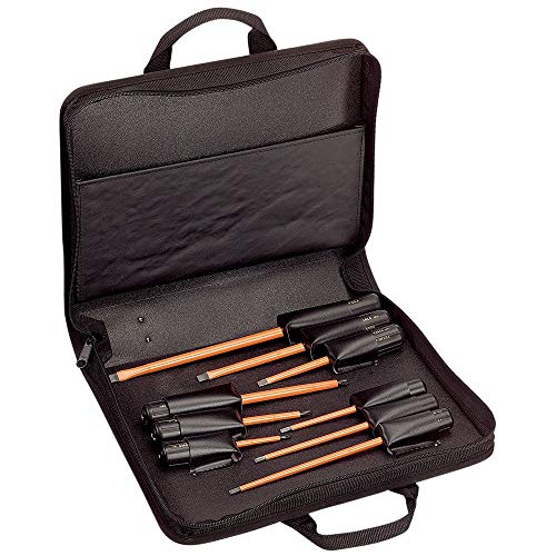 Klein Tools 33528 Insulated Screwdriver Kit with Carrying Case, 10...