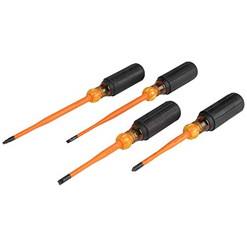 Klein Tools 33734INS 1000V Slim Tip Insulated Screwdriver Set, Phi...
