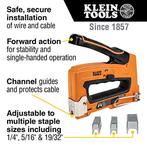 Klein Tools 450-002 Heavy Duty Staples, 5/16 x 5/16-Inch Insulated...