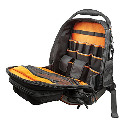 Klein Tools 55485 Backpack Tool Bag, Durable Electrician Tool Bag ...