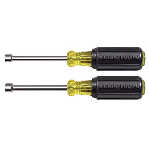 Klein Tools 630M 3 Hollow Shank Magnetic Tip Nut Driver Set 2 Pi...