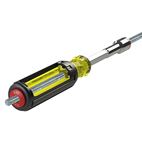 Klein Tools 635-4 Heavy Duty Magnetic Nut Driver Set with Full Hol...