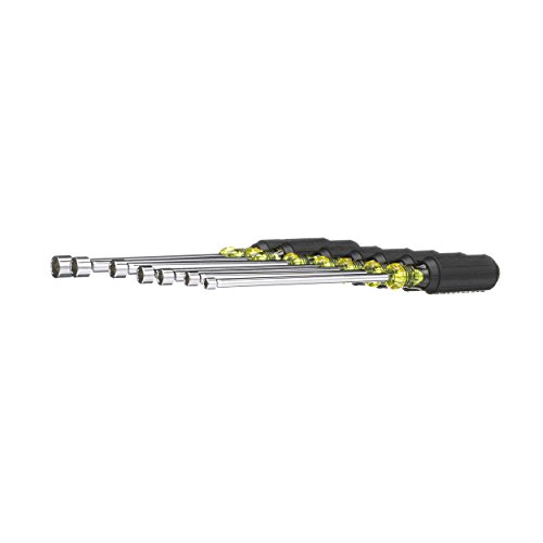 Klein Tools 647 Hollow Shaft Nut Driver Set with Chrome-Plated 6-I...