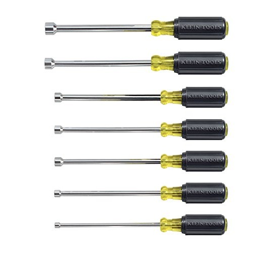 Klein Tools 647 Hollow Shaft Nut Driver Set with Chrome-Plated 6-I...