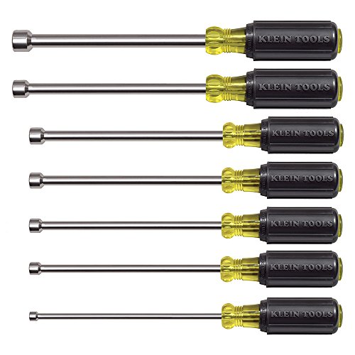 Klein Tools 647M Magnetic Hollow-Shaft Nut Driver Set with Cushion...