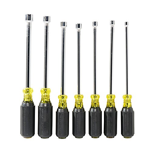 Klein Tools 647M Magnetic Hollow-Shaft Nut Driver Set with Cushion...