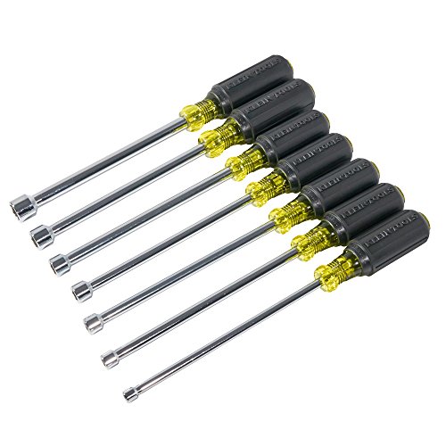 Klein Tools 647M Magnetic Hollow-Shaft Nut Driver Set with Cushion...