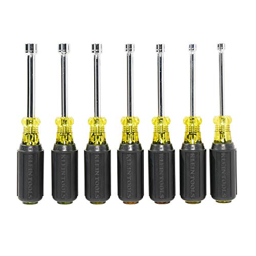 Klein Tools 65160 Metric Nut Driver Set with Hollow, Chrome-Plated...