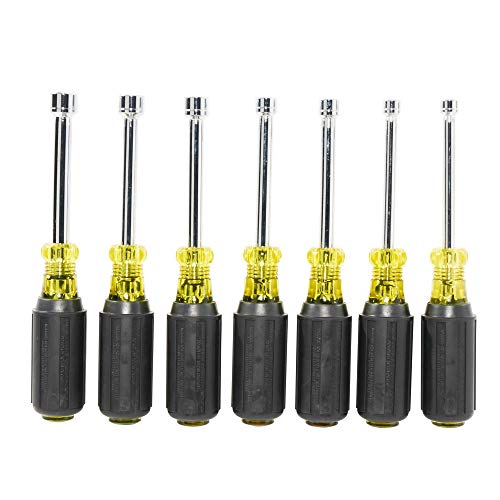 Klein Tools 65160 Metric Nut Driver Set with Hollow, Chrome-Plated...