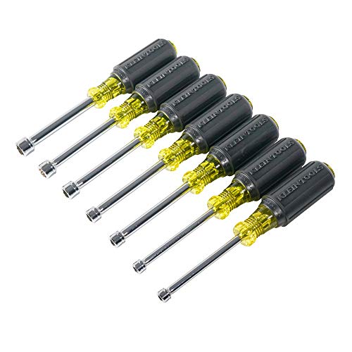Klein Tools 65160 Metric Nut Driver Set with Hollow, Chrome-Plated...