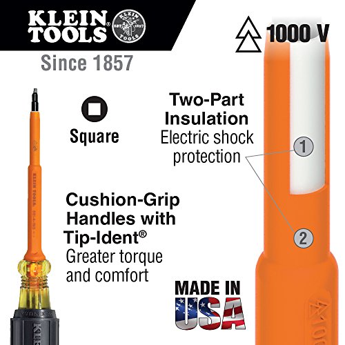 Klein Tools - 662-7-INSKLE #2 Insulated Screwdriver with 7-Inch Sh...