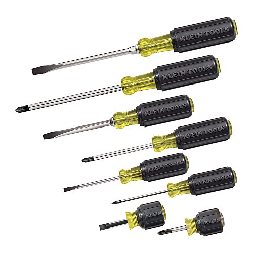 Klein Tools 85078 Screwdriver Set, 8 Piece All Purpose Screwdriver...
