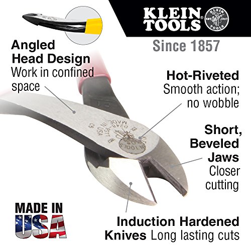 Klein Tools D2000-49 Pliers, Diagonal Cutting Pliers with Heavy-Du...