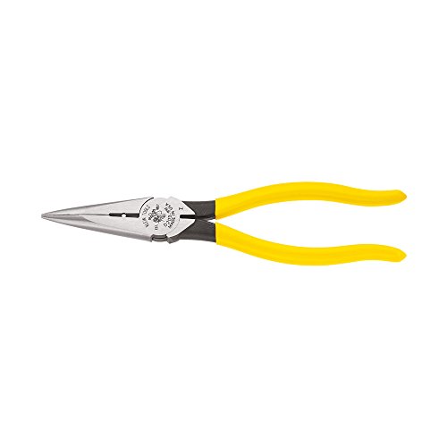 Klein Tools D203-8N Long Nose Side Cutting and Wire Stripping Plie...