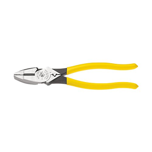 Klein Tools D213-9NE-CR Linemans Crimping Pliers, Streamlined Hig...