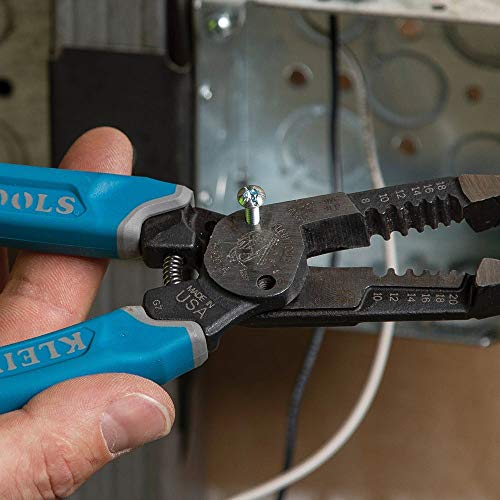 Klein Tools K12035 Klein-Kurve Wire Cutters, Heavy Duty Wire Strip...