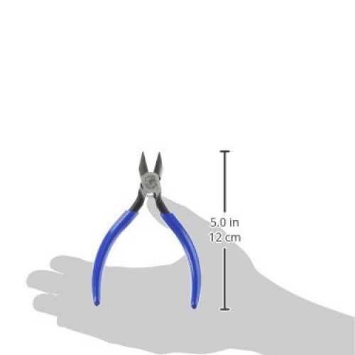 Klein Tools Pliers, Electronics Diagonal Flush Cutters, 5-Inch D24...