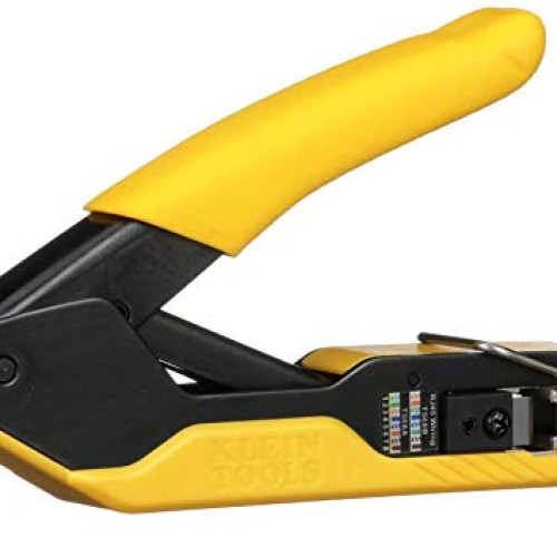 Klein Tools VDV226-005 Compact Pass-Thru Crimper, Modular Crimper ...