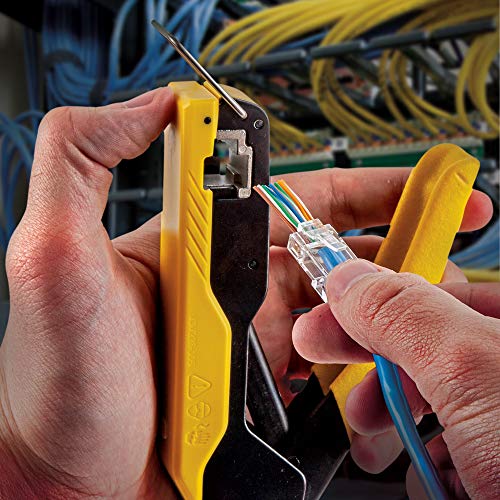 Klein Tools VDV226-005 Compact Pass-Thru Crimper, Modular Crimper ...