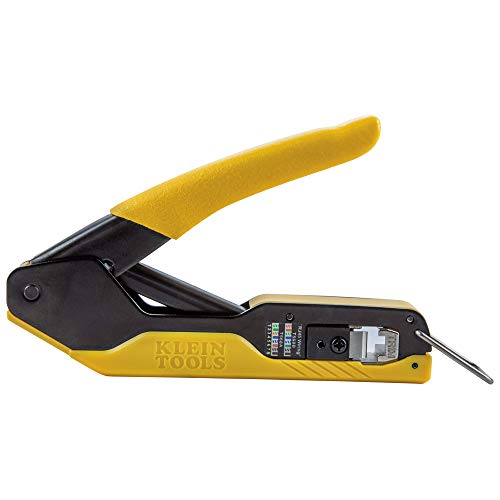 Klein Tools VDV226-005 Compact Pass-Thru Crimper, Modular Crimper ...
