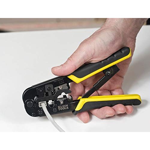Klein Tools VDV226-011-SEN Crimper, All in One Ratcheting Modular ...