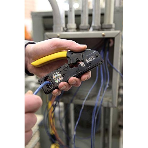 Klein Tools VDV226-107 Compact Ratcheting Modular Data Cable Crimp...