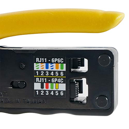 Klein Tools VDV226-107 Compact Ratcheting Modular Data Cable Crimp...