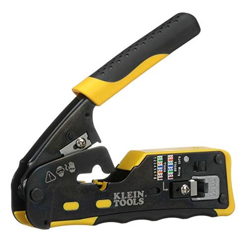 Klein Tools VDV226-110 Wire Crimper/Wire Cutter/Wire Stripper Pass...