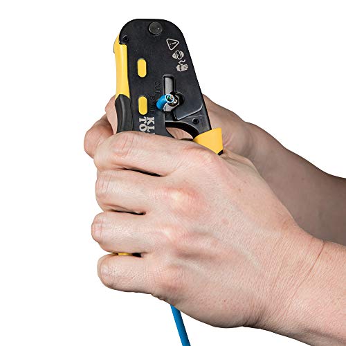Klein Tools VDV226-110 Wire Crimper/Wire Cutter/Wire Stripper Pass...