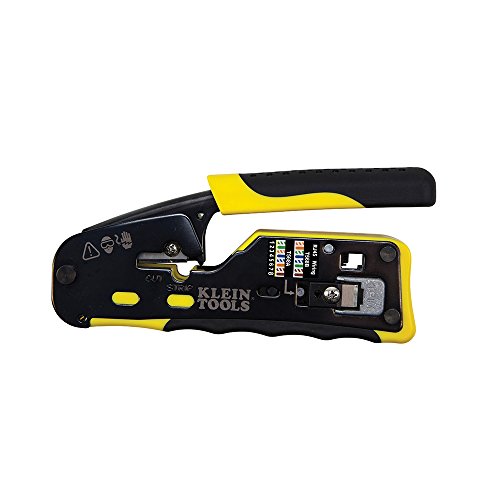 Klein Tools VDV226-110 Wire Crimper/Wire Cutter/Wire Stripper Pass...