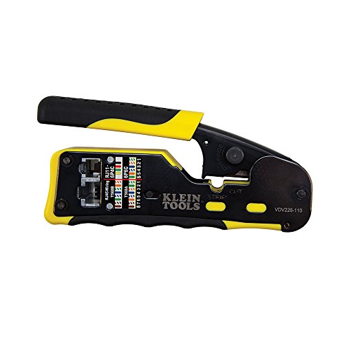 Klein Tools VDV226-110 Wire Crimper/Wire Cutter/Wire Stripper Pass...