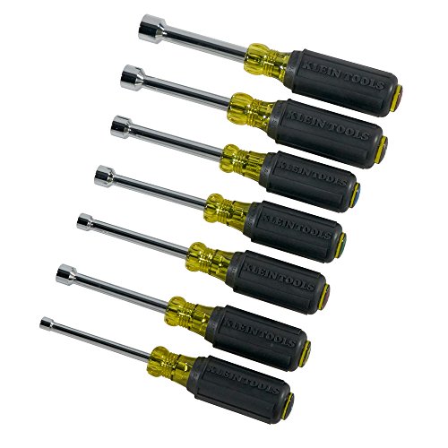 Nut Driver Set, 3-inch Full Hollow Shaft, Sizes 3/16, 1/4, 5/16, 1...