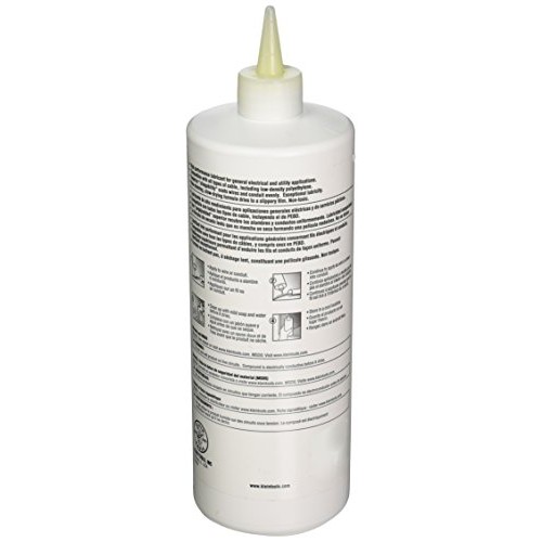 Premium Synthetic Wax Wire and Cable Pulling Lubricant, 1-Quart Sq...