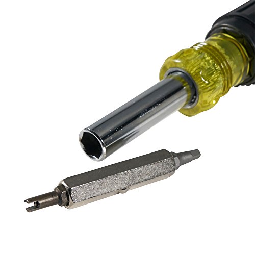 Screwdriver Nut Driver 11 in 1 has Phillips and Square Bits, Nut D...