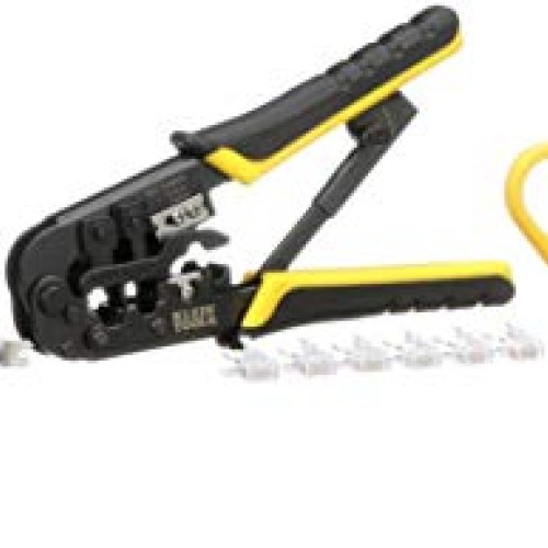 Twisted Pair Installation Kit with Crimper, Punchdown Tool, Radial...
