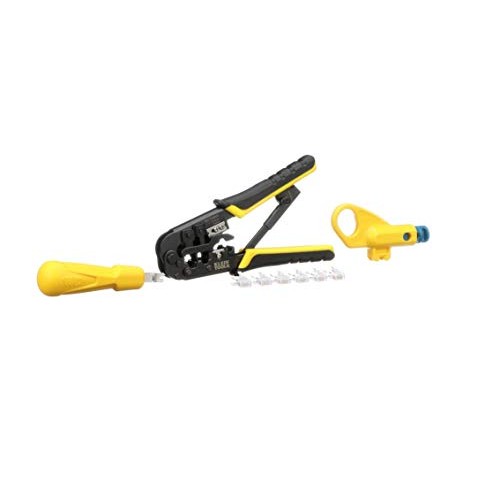 Twisted Pair Installation Kit with Crimper, Punchdown Tool, Radial...