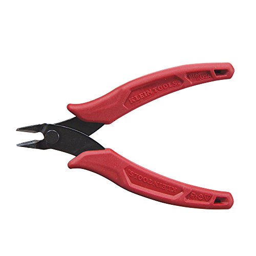 Klein Tools D275-5 Lightweight Flush Cutter, Up to 16 AWG, Grips D...