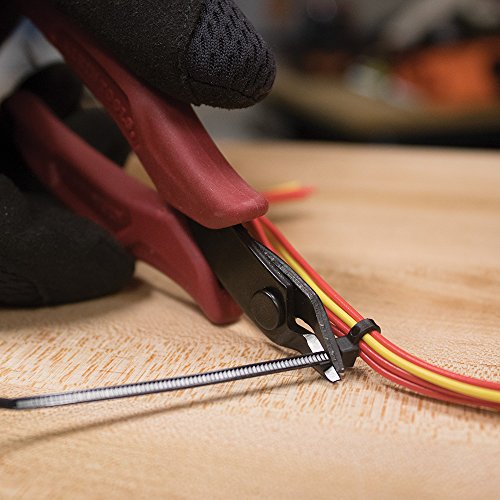 Klein Tools D275-5 Lightweight Flush Cutter, Up to 16 AWG, Grips D...