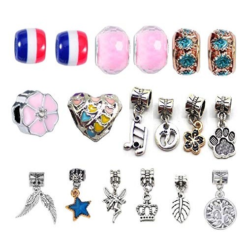 Charm Bracelet Making Kit,Jewelry Making Supplies Beads,Unicorn/Me...