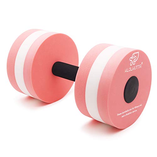 KLOLKUTTA Aquatic Dumbells, 2PCS Water Aerobic Exercise Foam Dumbb...
