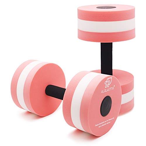 KLOLKUTTA Aquatic Dumbells, 2PCS Water Aerobic Exercise Foam Dumbb...