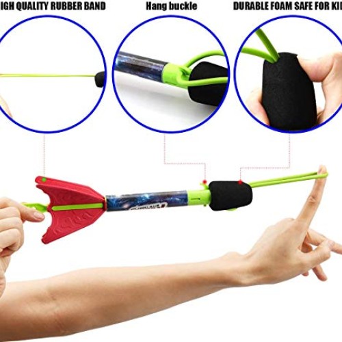 Finger Rockets,Flying 6 Pack LED Foam Rocket Launchers for Kids,Gi...