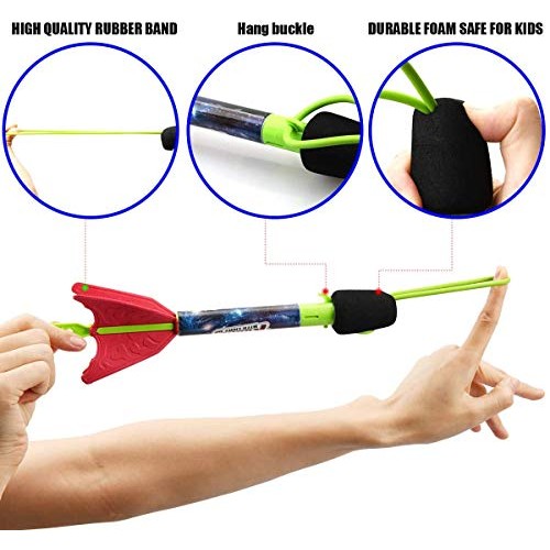 Finger Rockets,Flying 6 Pack LED Foam Rocket Launchers for Kids,Gi...