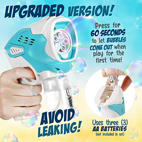 Bubble Machine with Music and Light, Bubble Maker Blaster ...