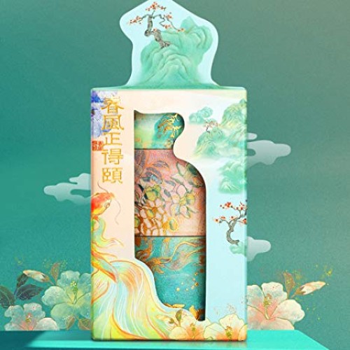 Phoenix Reborn Gold Foil Washi Tape Set, 3 Rolls of Decorative Col...