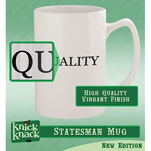 got dilution? - 14oz Ceramic White Statesman Coffee Mug, White
