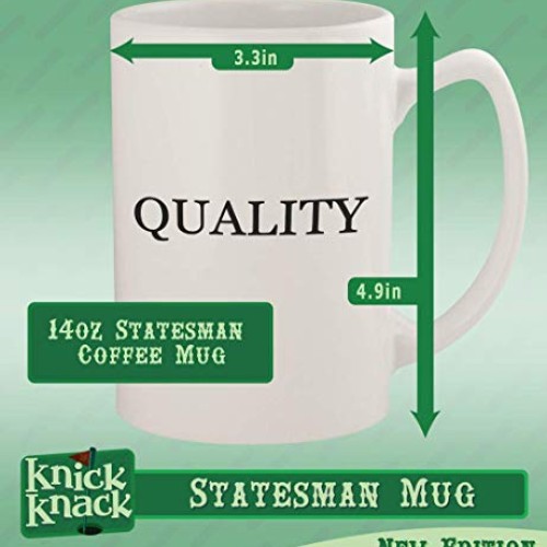 got dilution? - 14oz Ceramic White Statesman Coffee Mug, White