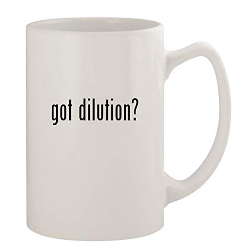 got dilution? - 14oz Ceramic White Statesman Coffee Mug, White
