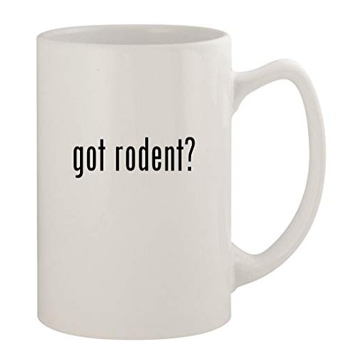 got rodent? - 14oz Ceramic White Statesman Coffee Mug, White