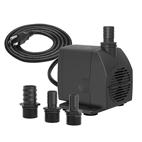 Knifel Submersible Pump 450GPH Ultra Quiet with Dry Burning Protec...